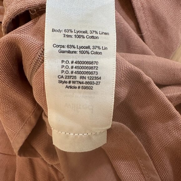 Aritzia Wilfred Brax Jumpsuit linen blend wide leg - Size 2 - Picture 6 of 8